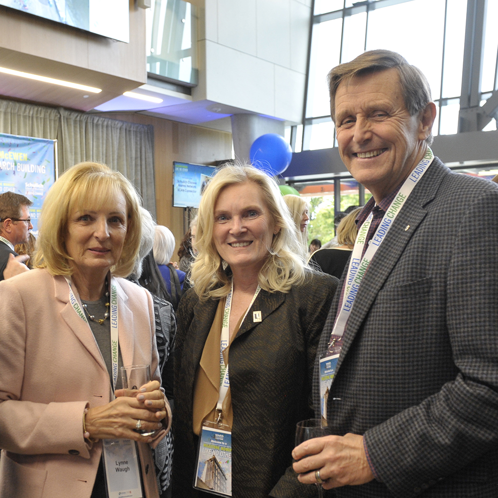 Rick Waugh (MBA ’74, Hon LLD ’07), Lynne Waugh with Rhonda Lenton, President and Vice-Chancellor, York University.