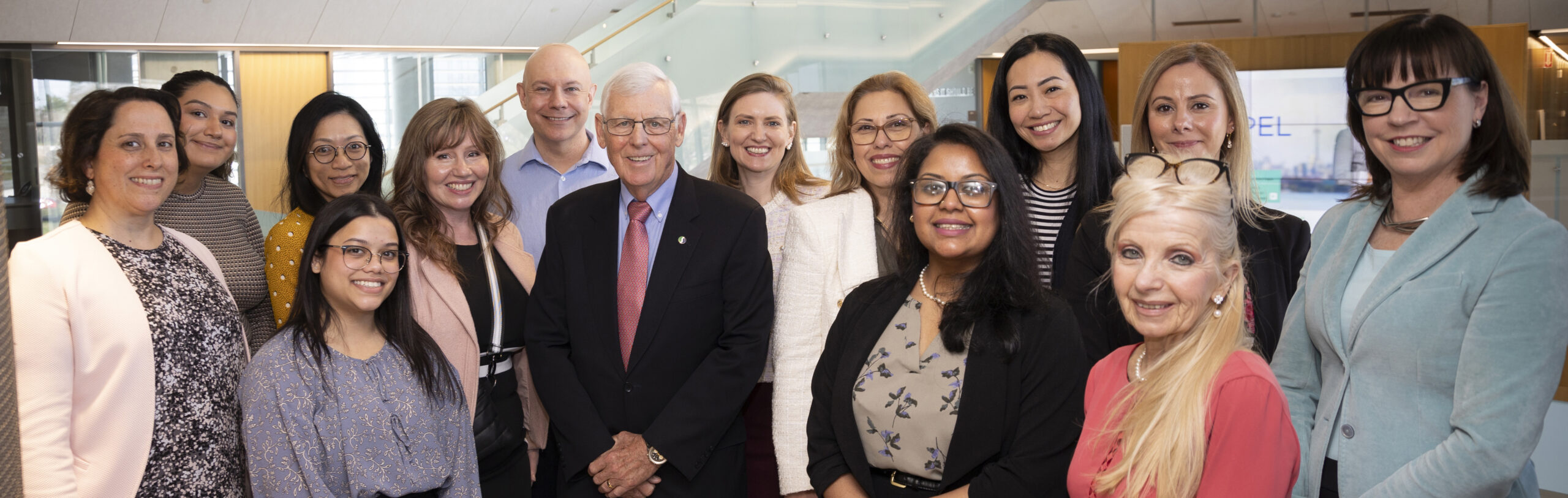 Bill Graham (MBA ’86) with Schulich Alumni Engagement staff.