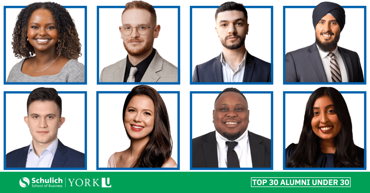 Eight Schulich Alumni Recognized in York’s Top 30 Under 30
